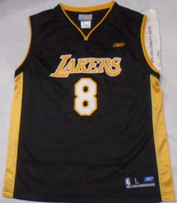 Camiseta de colección Reebok NBA Kobe Bryant #8 Los Angeles Lakers talla juvenil grande 14/16 Foto 1 de 2