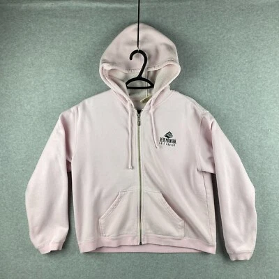 Comfort Colors Hoodie Womens Medium M Pink Full Zip Bear Mountain Embroidered - Image 1 of 4