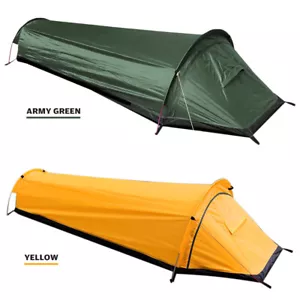 Leichtes Einpersonen Biwakzelt Wasserdicht Backpacking Zelt zum Wandern H3J9 - Bild 1 von 14