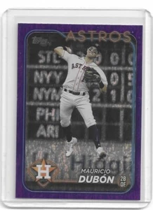 2024 Topps Series 1 Purple Holofoil /799 Mauricio Dubon Mauricio Dubón #326 - Picture 1 of 2
