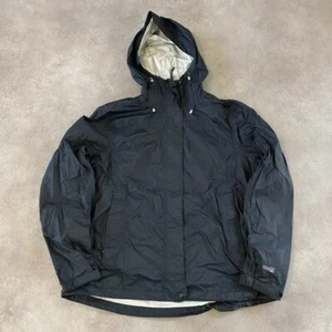 L.L Bean Rain Jacket Mens XL Y2K Full Zip Windbreaker Coat, Black - Picture 1 of 11