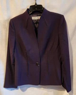 CHAQUETA TAHARI BY ARTHUR S. LEVINE NUEVA CON ETIQUETAS TALLA 8 MORADA Foto 1 de 4