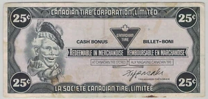Canadian Tire  Money- CTC S7-D    25 Cent note   *400D - Picture 1 of 2