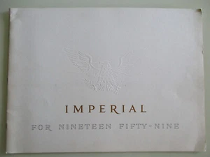 Imperial Custom Crown Le Baron Prestige Prospekt brochure 1959 ÜBERGRÖßE! - Picture 1 of 17