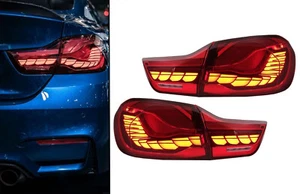 2x LED RÜCKLEUCHTEN 3D ROT LOOK M4 CS FÜR BMW 4-ER F32 F33 F36 - Bild 1 von 6
