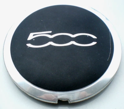 2012 - 2013 Fiat 500 Black/Polished OEM Center Cap P/N 68078419AB - Image 1 of 4
