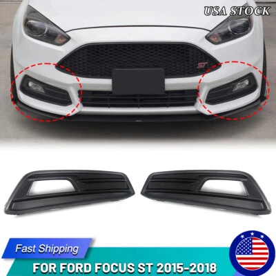 Fog Lamp Light Cover Trim Molding Bezel For 2015-2018 Ford Focus ST Hatchback Foto 1 de 4