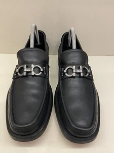 Men's SALVATORE FERRAGAMO "Master" Black Loafers Size US 7 D - Picture 1 of 12