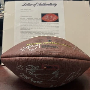 TEAM SIGNED PRO BOWL FOOTBALL PSA COUSINS DIGGS MICHAEL THOMAS BERRY COLLINS - Picture 1 of 8
