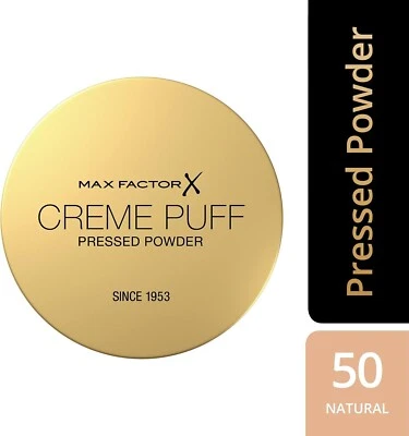 Max Factor Creme Puff Pressed Powder,50 Natural, 14g,Free Delivery - Image 1 of 4