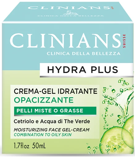CLINIANS HYDRA PLUS CREMA GEL IDRATANTE OPACIZZANTE 50ML PELLI MISTE GRASSE - Immagine 1 di 1