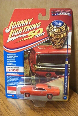 2018 Johnny Lightning 50 Years Muscle Cars 1969 Dodge Charger R/T R1 VA JLMC019 - Image 1 of 2