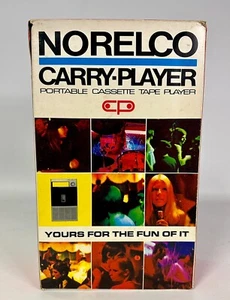 Vintage Norelco Cassette Tape Player Carry-player Model 2200 1960’s In Box - Picture 1 of 6