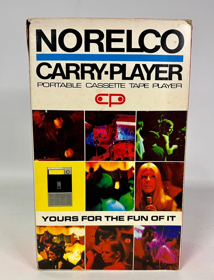 Reproductor de cinta de casete Norelco vintage modelo 2200 años 60 en caja Foto 1 de 4