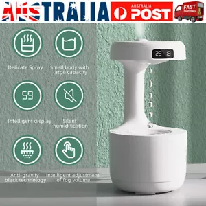 Anti-Gravity Humidifier Water Drops Backflow Air-Humidifier LED Time Display AU - Picture 1 of 20