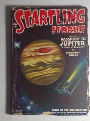 STARTLING STORIES PULP JAN 1951 CAPTAIN FUTURE EDMOND HAMILTON RAYMOND Z GALLUN Foto 1 de 4