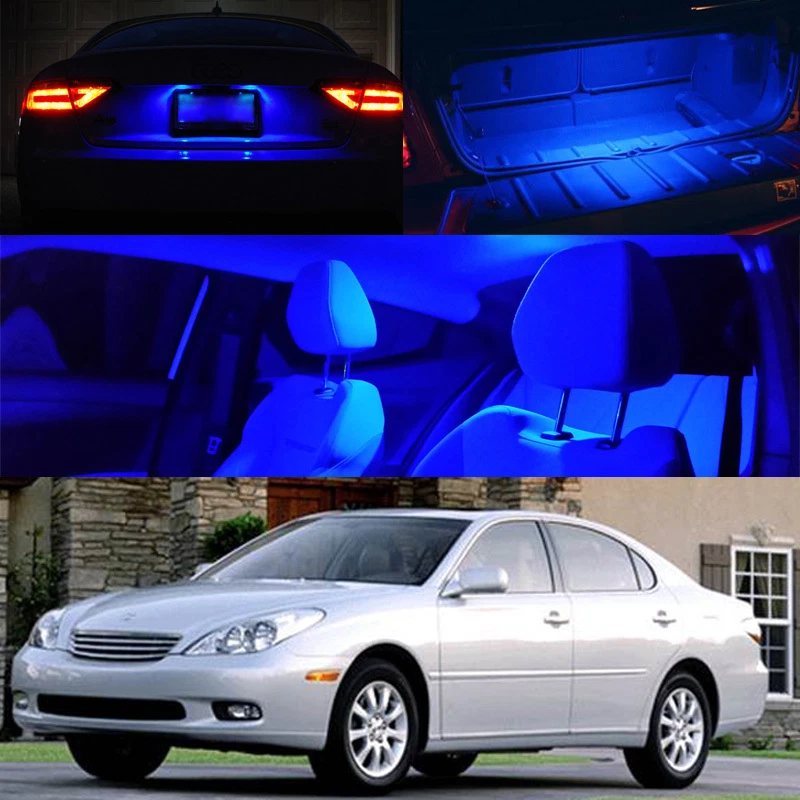 适用于 02-06 雷克萨斯 ES300 内部 LED HID 氙灯灯泡地图 圆顶门后备箱 蓝色 — 第 1/1 张图片