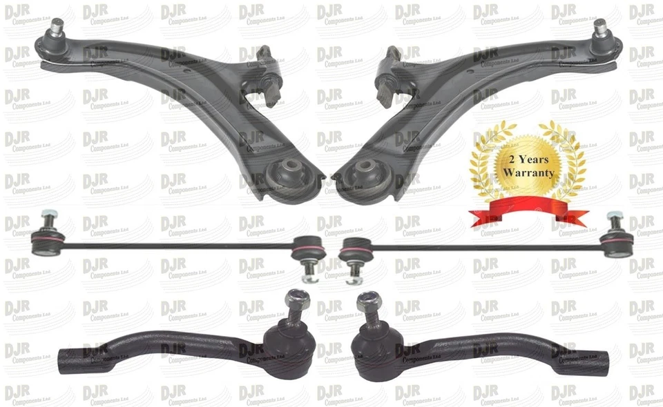 BRAZO DE CONTROL RENAULT KOLEOS + ESLABÓN DE CAÍDA Y EXTREMO DE BARRA DE AMARRE DELANTERO EXTERIOR 08-On (HY) Foto 1 de 1