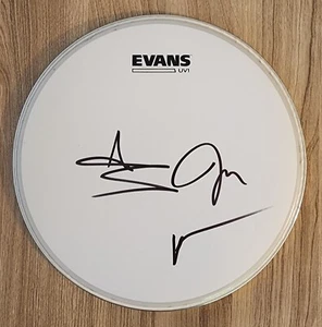 Fall Out Boy Band Signed 12" Drumhead Drum Head Patrick Stump +2 LEGENDS RAD - Picture 1 of 3