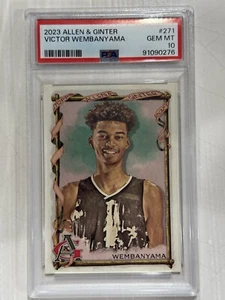 2023 Allen & Ginter #271 Victor Wembanyama Rookie RC Gem Mint 10 - Picture 1 of 2