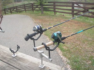 12 inch T-bar Without holders All adjustable  angle Reel Fisherman* - Picture 1 of 5