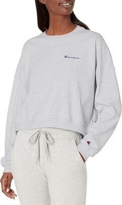 Champion W6189G Women's Midweight Long Sleeve Tee Shirt XX-Large 2XL Oxford Gray - Image 1 of 3