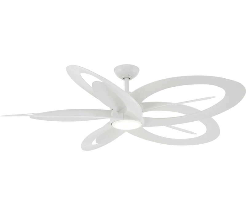 Ventilador de Techo Minka Aire Pinup 60" con Luces LED y Mando a Distancia, Plano Blanco Foto 1 de 1