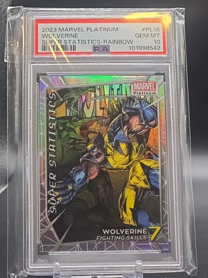 2023 Marvel Platinum Wolverine Super Statistics RAINBOW PSA 10  - Image 1 of 4