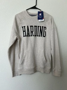 Sudadera Unisex S Harding University Champion Nueva Con Etiquetas Crema - Imagen 1 de 11