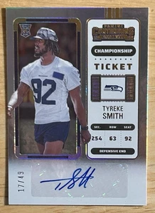 2022 Panini Contenders Championship Ticket AUTO #226 Tyreke Smith (RC) /49 - Picture 1 of 2