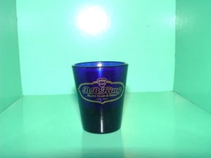 Vintage B.B. King Blues Club & Grill New York Kobaltblau Schnapsglas Gold Detail - Bild 1 von 4
