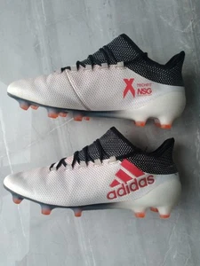 adidas Techfit X 17.1 All Ground Non Stop Grip Football Boots Size 6 White Red - Picture 1 of 12
