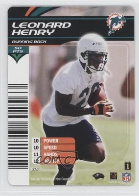 2002-03 NFL Showdown 1st & Goal Leonard Henry #075 Rookie RC - Image 1 of 2