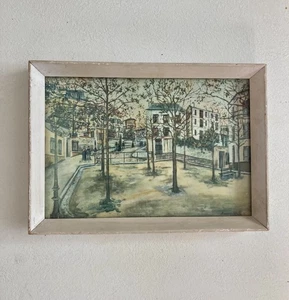 Maurice Utrillo Small Framed Print Under Glass Professionally Framed 4x6.5” - Picture 1 of 5