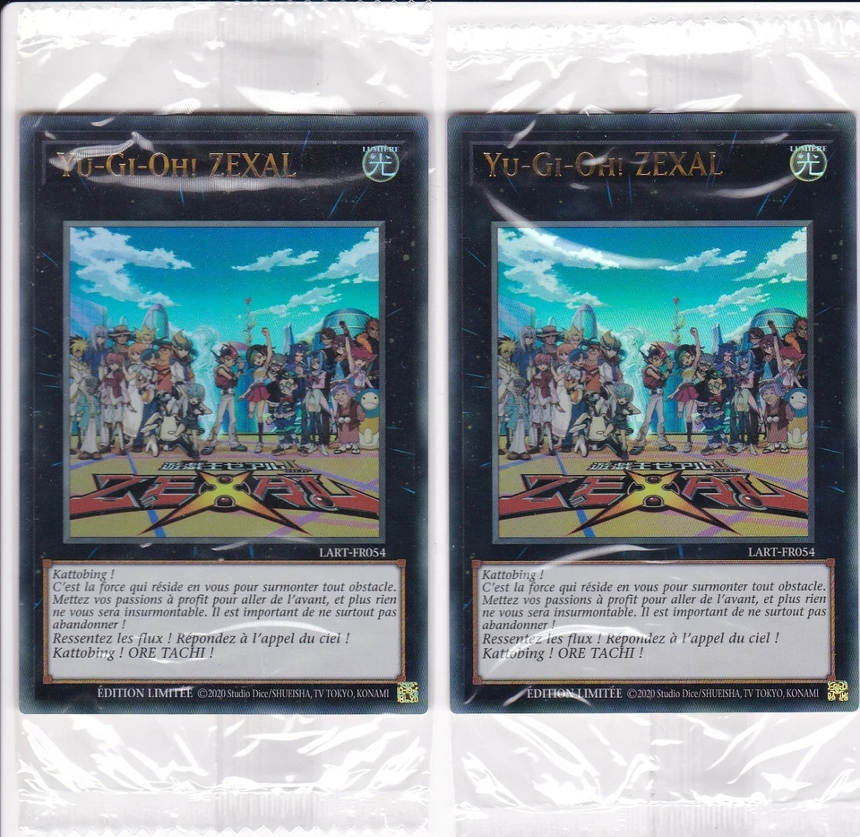 Yu-Gi-Oh! 2x Yu-Gi-Oh! ZEXAL LART-FR054 Ed. Limitée Ultra Rare COMME NEUF SCELLE - Image 1 of 1