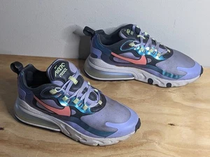 Zapatos Nike Air Max 270 React gris humo oscuro para mujer talla 9,5 CU4818-001 - Imagen 1 de 9