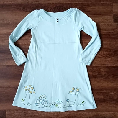 2003 Gymboree Size 9 Hide N Seek Long Sleeve Dress Mushroom Mouse - Image 1 of 4