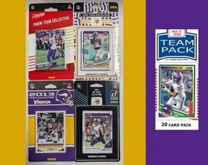 Donruss Minnesota Vikings Team Sets 2024 2023 2017 2013 + Multiyear Pack 2025 Ju - Picture 1 of 3