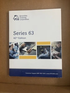 SERIES 63 Securities Training Corporation State Law Exam Study Manual 42nd ed - Foto 1 di 2