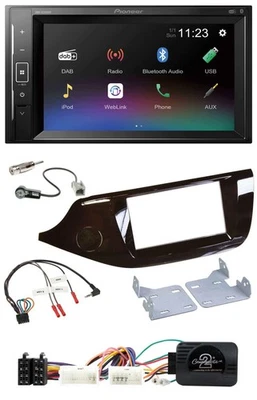 Pioneer DAB Lenkrad 2DIN Bluetooth USB Autoradio für Kia Ceed ab 2012 glänzend o - Bild 1 von 4