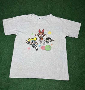 90s Powerpuff Girls T-shirt cute Cartoon Network promo tee vintage baby doll XS - Picture 1 of 8