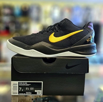 NIKE AIR KOBE 8 (GS) "LAKERS AWAY" 2024 TALLA 7Y/8.5(W) FN0266-002 Negro Foto 1 de 4
