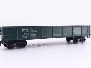 Life Like HO Scale Gondola Elgin Joliet & Eastern EJ&E 34079 Green Train Car - Picture 1 of 14