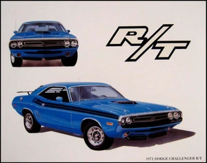 1971 Dodge Challenger R/T Orig Mopar Print Lithograph  - Picture 1 of 1