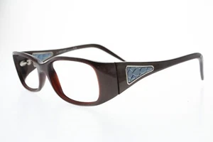 Roberto Cavalli DOLOMITE 425 T24 Size 53/15-135 mm Italy Brown/Blue/Silver - Picture 1 of 9