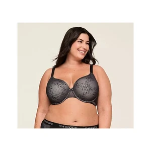 Reggiseno t-shirt Lane Bryant Cacique cotone leggermente foderato con pizzo 44DDD - Foto 1 di 4