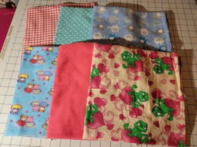 40 x 22 сделано в США фланелевые простыни для детского сада ребенка ясельного возраста различные принты (6 листов) - Изображение 1 из 3