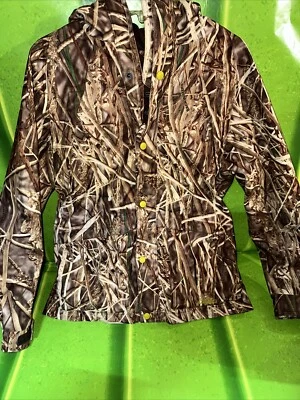 Cabela's Dry-Plus FullZip Hooded Camouflage Jacket BackWaters-Hunting Sz XL - Image 1 of 4