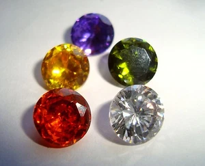 22 Crt Bellissimo Zircone Naturale Cambogia Forma Tonda Gemma Sciolta - Foto 1 di 2