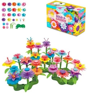 Juguetes de construcción de jardín con flores IXIR - 109 bloques de colores: estambres, pistilos, pétalos - Imagen 1 de 8